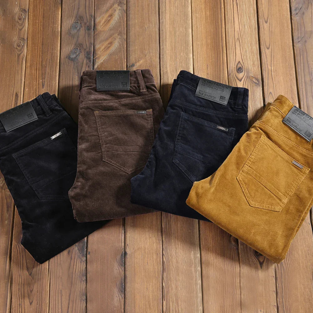 Chester | Elastische Corduroy heren broek