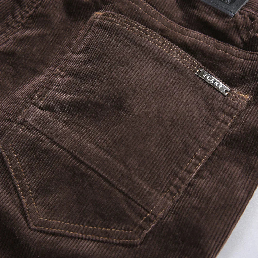 Chester | Elastische Corduroy heren broek