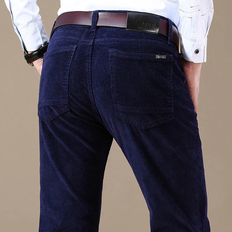 Chester | Elastische Corduroy heren broek
