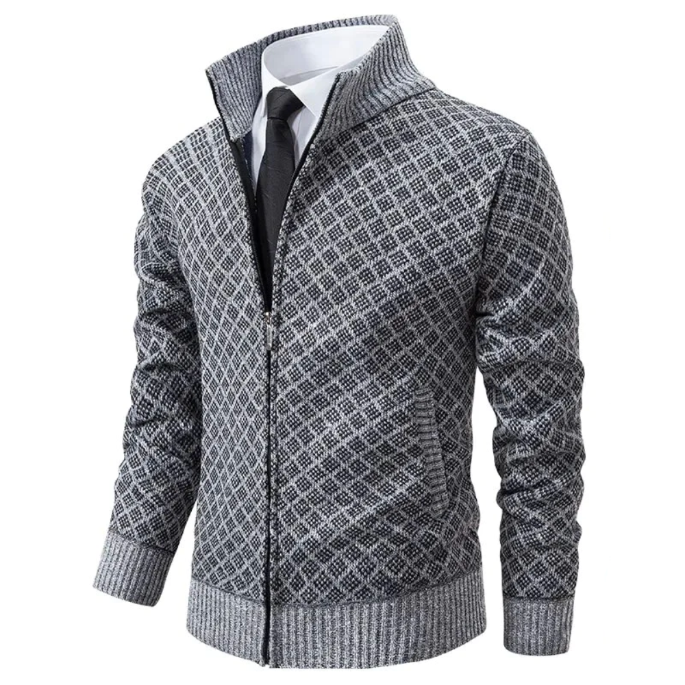 Govert | Jacquard Cardigan voor Heren