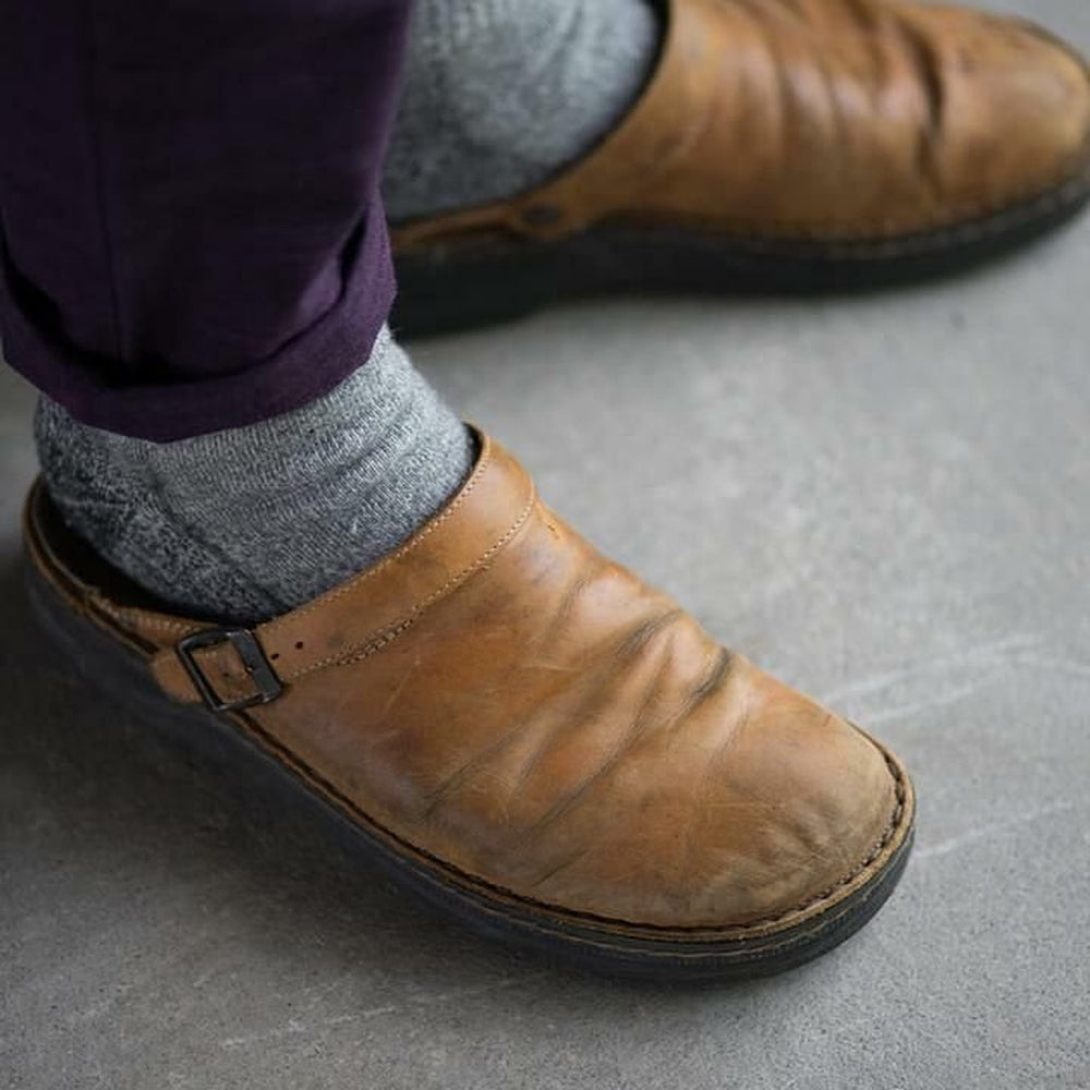 Elco | Heren Leren Pantoffels