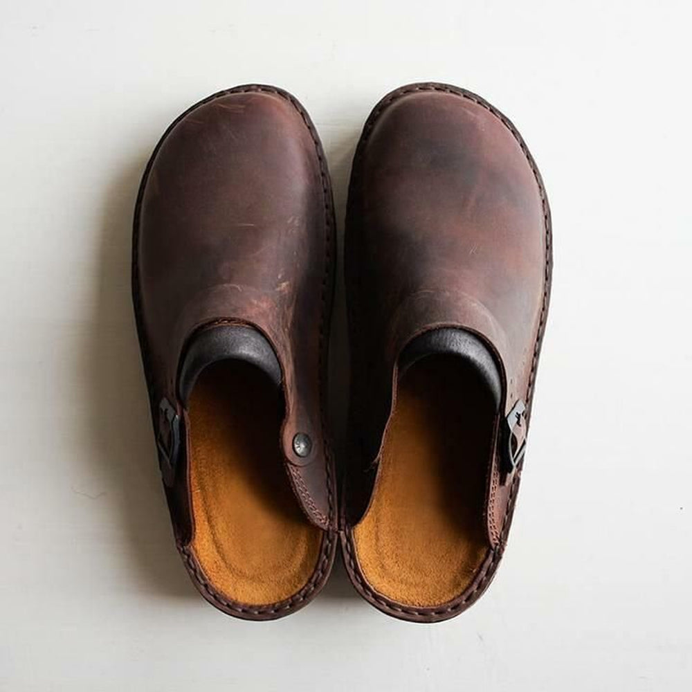 Elco | Heren Leren Pantoffels