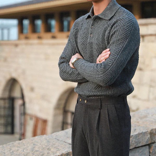 Dexter | Trendy Gebreide Polo voor Heren