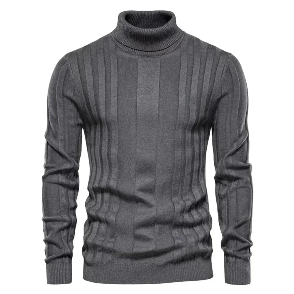 Pieter | Slim-Fit Coltrui met Ribpatroon voor Heren