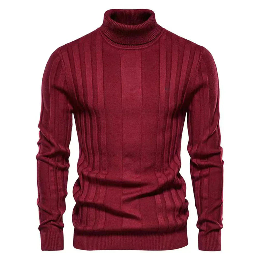 Pieter | Slim-Fit Coltrui met Ribpatroon voor Heren