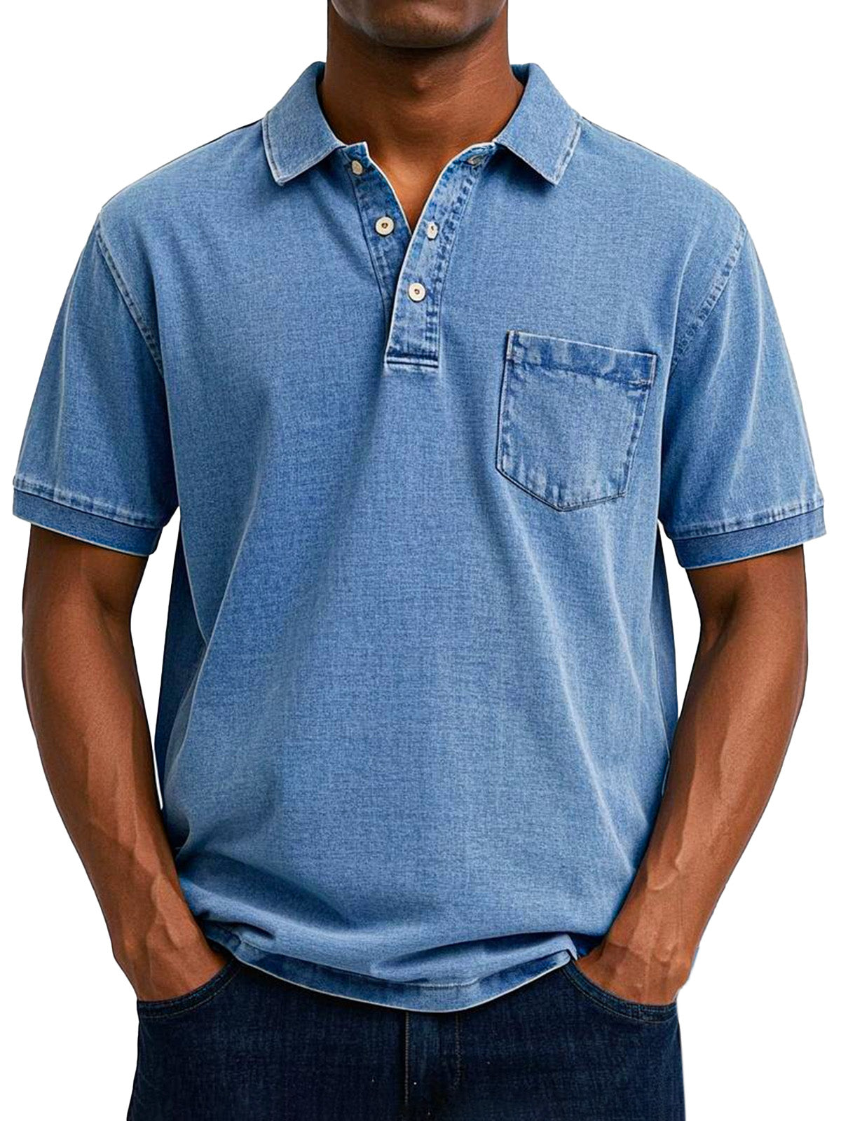 Maxim™  Vintage casual poloshirt voor heren