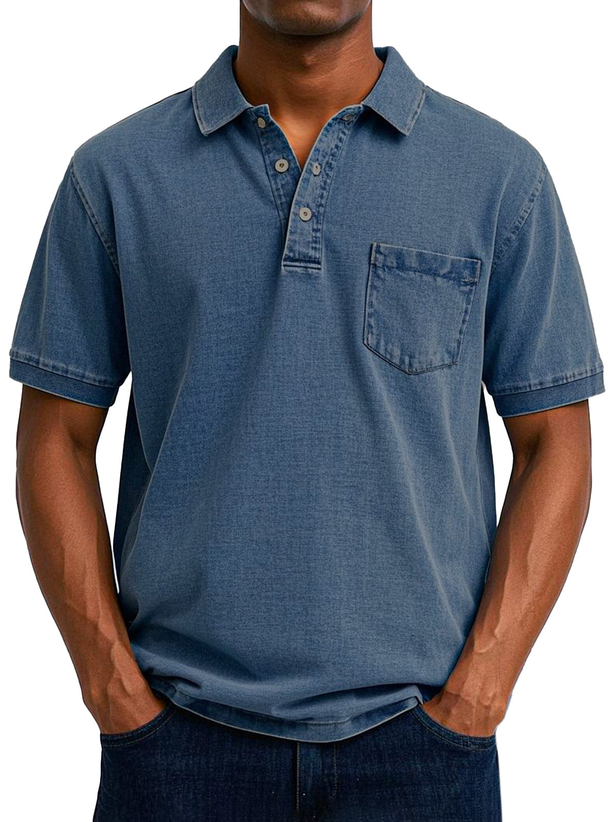 Maxim™  Vintage casual poloshirt voor heren