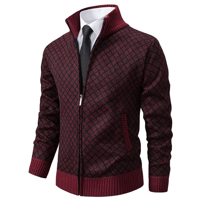 Govert | Jacquard Cardigan voor Heren