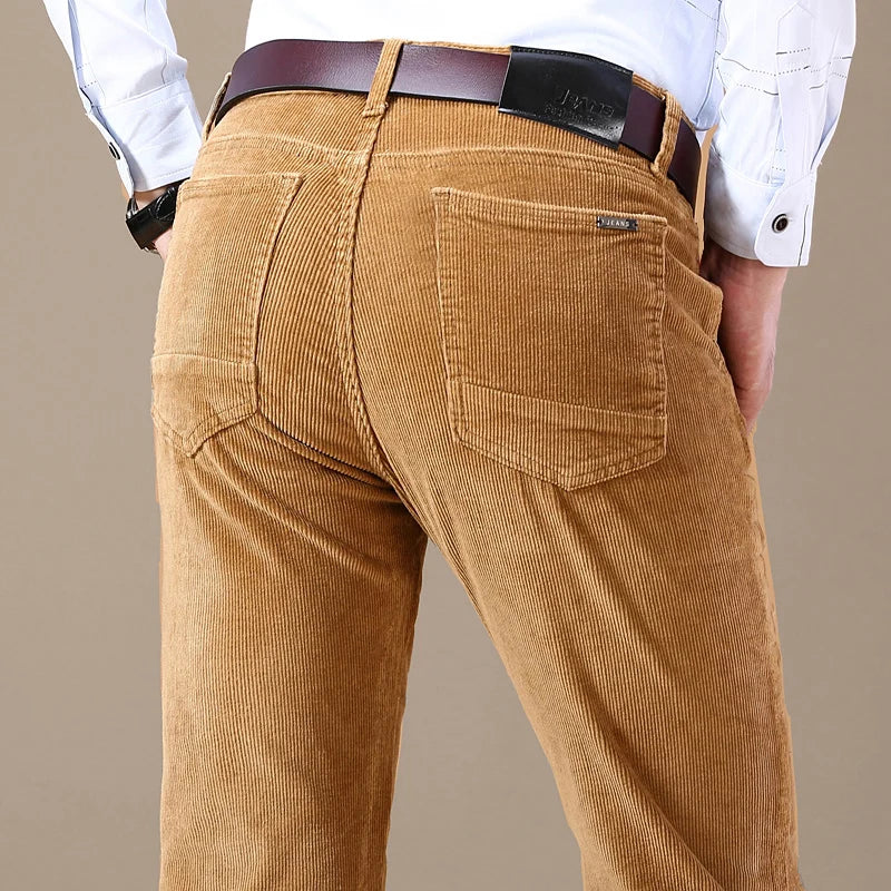 Chester | Elastische Corduroy heren broek