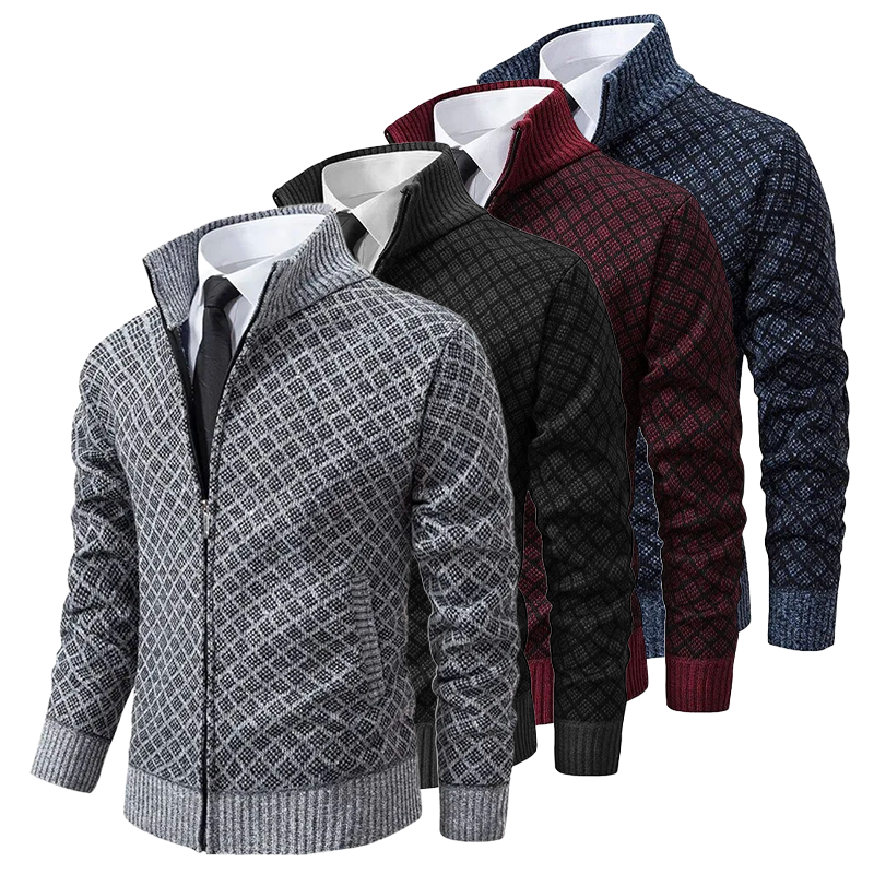 Govert | Jacquard Cardigan voor Heren